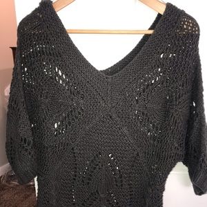 21 cable knit short sleeved sweater